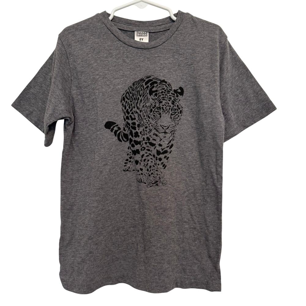 Urban Smalls Leopard Jaguar Print Kids size 8 T-Shirt Tee